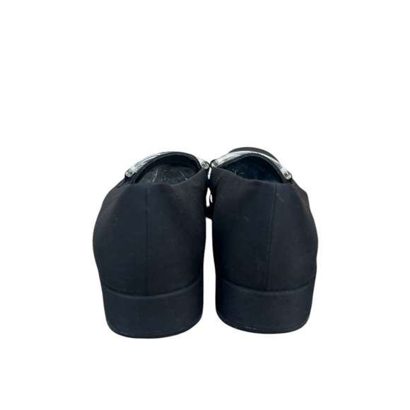 Prada Y2K Vintage Nylon Loafers Acrylic Link Design Block Heel 37.5 EU 7.5 US - Picture 4 of 13